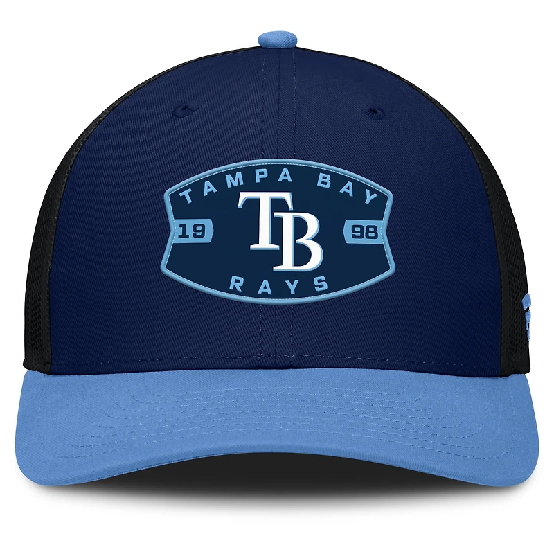 Men's Tampa Bay Rays Fanatics Navy/Light Blue Cutoff Adjustable Trucker Hat