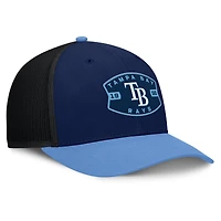 Men's Tampa Bay Rays Fanatics Navy/Light Blue Cutoff Adjustable Trucker Hat