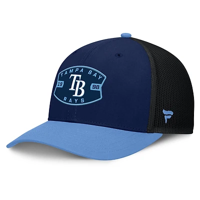 Men's Tampa Bay Rays Fanatics Navy/Light Blue Cutoff Adjustable Trucker Hat