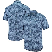 Men's Tommy Bahama Navy Tampa Bay Rays Sport Reign Forest Fronds Button-Up Shirt