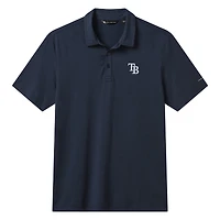 Men's TravisMathew  Heather Navy Tampa Bay Rays Game Day Tri-Blend Polo