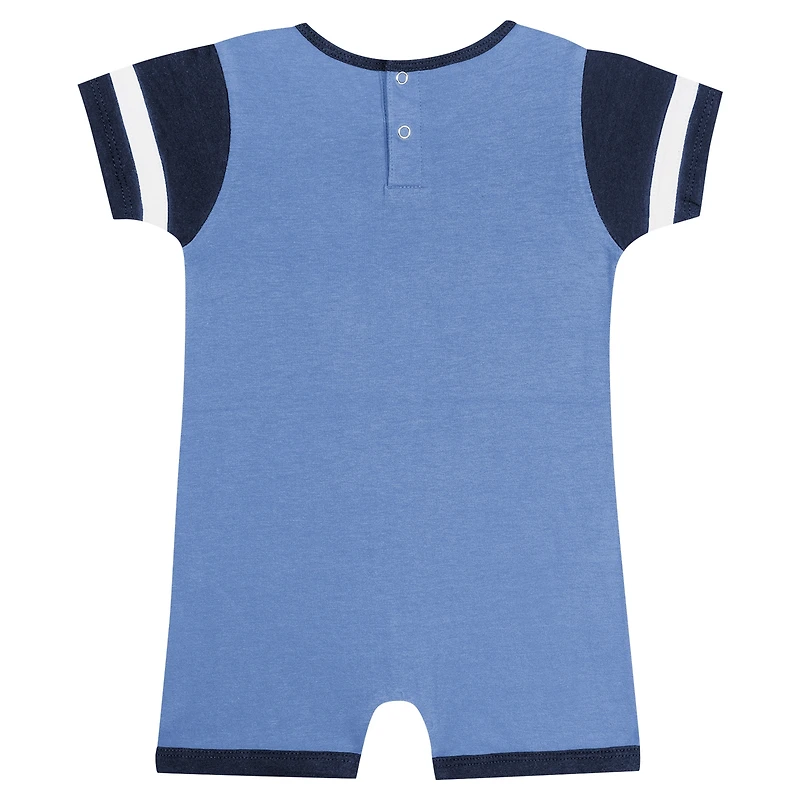 Barboteuse Fast Pitch Fanatics pour nouveau-nés et nourrissons, bleu clair, Rays de Tampa Bay