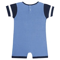 Barboteuse Fast Pitch Fanatics pour nouveau-nés et nourrissons, bleu clair, Rays de Tampa Bay