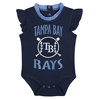 Ensemble de deux bodys fan Fanatics pour nouveau-nés et nourrissons, bleu marine/gris, Tampa Bay Rays