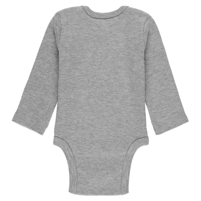Newborn & Infant WEAR by Erin Andrews Gray/White/Navy Tampa Bay Rays Three-Piece Turn Me Around Bodysuits Pants Set