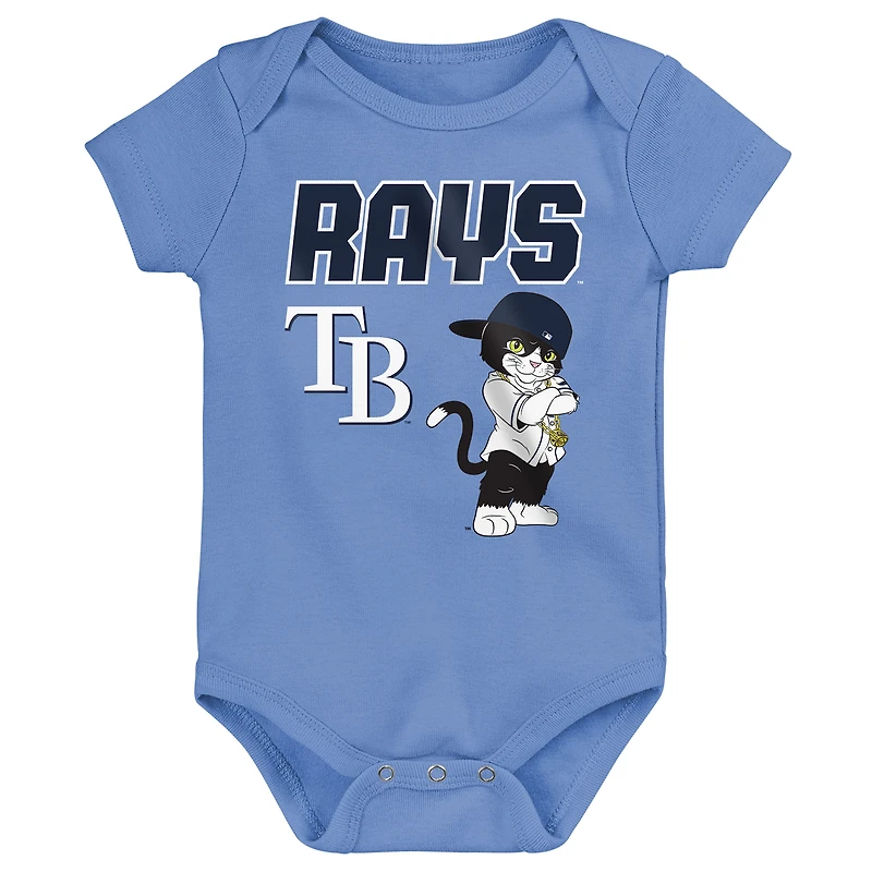 Ensemble de body 3 pièces Outerstuff Tampa Bay Rays Home Plate pour nouveau-né