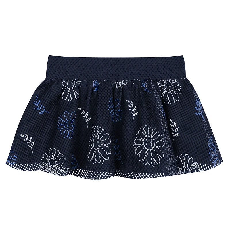 Ensemble 3 pièces pour nouveau-né, body, bandeau et jupe Sweet Catcher des Tampa Bay Rays blanc/bleu marine