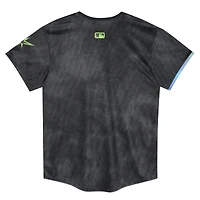 Maillot Nike City Connect noir des Rays de Tampa Bay pour enfants d'âge préscolaire