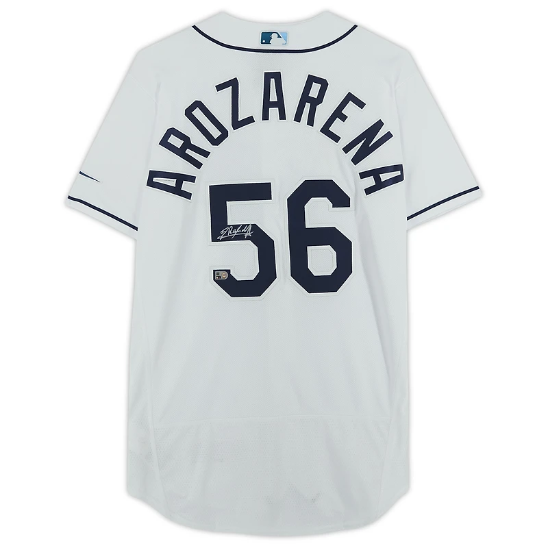 Maillot Nike authentique autographié par Randy Arozarena des Tampa Bay Rays