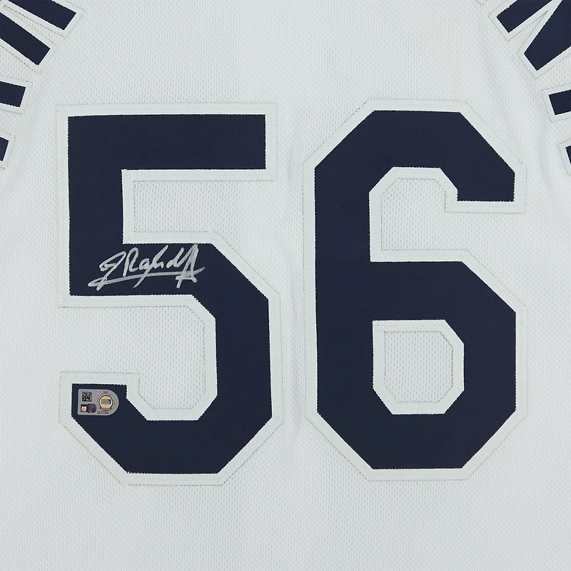 Maillot Nike authentique autographié par Randy Arozarena des Tampa Bay Rays