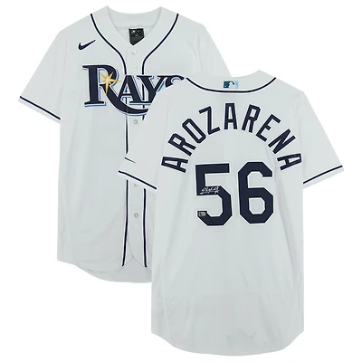 Maillot Nike authentique autographié par Randy Arozarena des Tampa Bay Rays