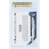 Carte Shane McClanahan Tampa Bay Rays 2025 Topps Now Lou Gehrig Day #LGD-SM authentifiée BGS 9.5