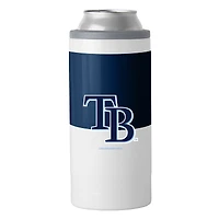 Glacière mince à blocs de couleurs de 12 oz des Rays de Tampa Bay