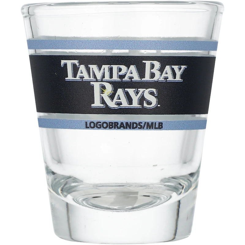 Rayons de Tampa Bay 2oz. Verre à shot à rayures