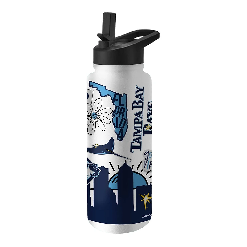 Rayons de Tampa Bay 34 oz. Bouteille Quencher native