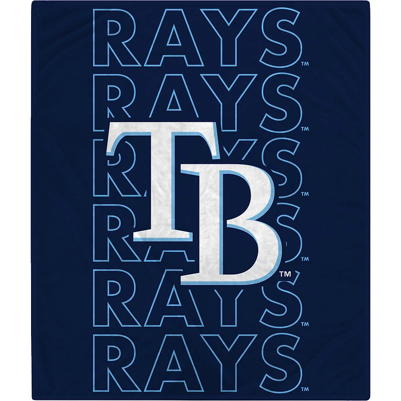 Tampa Bay Rays 60" x 70" Echo Wordmark Lightweight Blanket