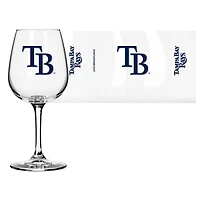 Tampa Bay Rays Logo 12oz. Stemmed Wine Glass