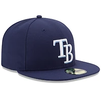 Tampa Bay Rays New Era Game Authentic Collection On-Field 59FIFTY - Fitted Hat Navy