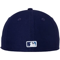 Tampa Bay Rays New Era Youth Game Authentic Collection On-Field 59FIFTY - Chapeau ajusté Marine