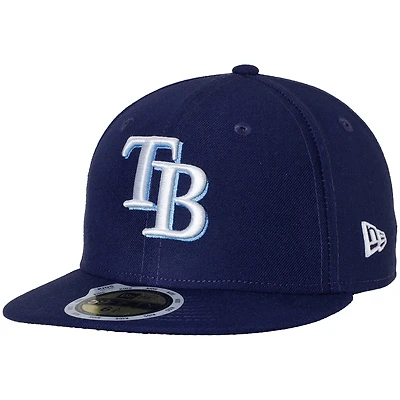Tampa Bay Rays New Era Youth Game Authentic Collection On-Field 59FIFTY - Chapeau ajusté Marine