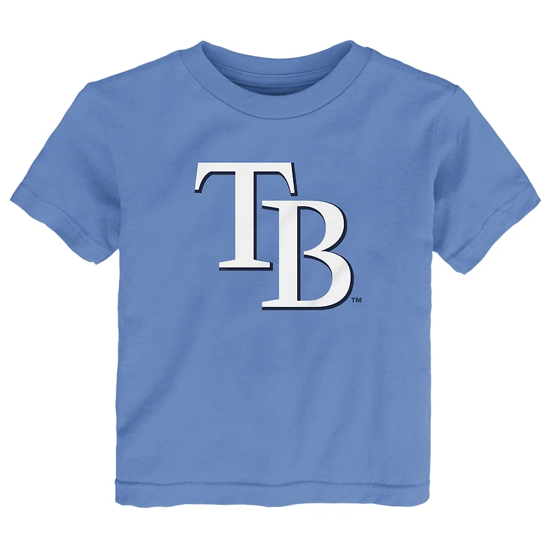T-shirt bleu clair avec logo principal des Rays de Tampa Bay pour tout-petits