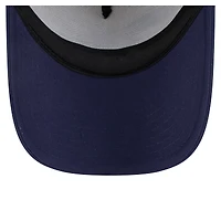 Casquette ajustable New Era blanche/bleu marine Tampa Bay Rays peinte en A 9FORTY Trucker pour tout-petit