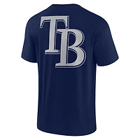 T-shirt unisexe Fanatics Navy Tampa Bay Rays Elements super doux à manches courtes