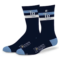 Unisex Starter  Tampa Bay Rays Team Color Two-Stripe Crew Socks