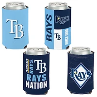 WinCraft Tampa Bay Rays 4-Pack 12oz. Can Cooler Set