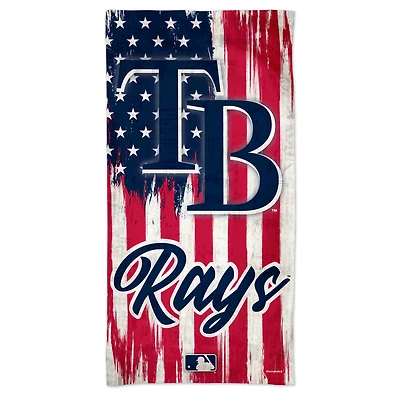 WinCraft Tampa Bay Rays 60'' x 30'' Patriotic Spectra Beach Towel