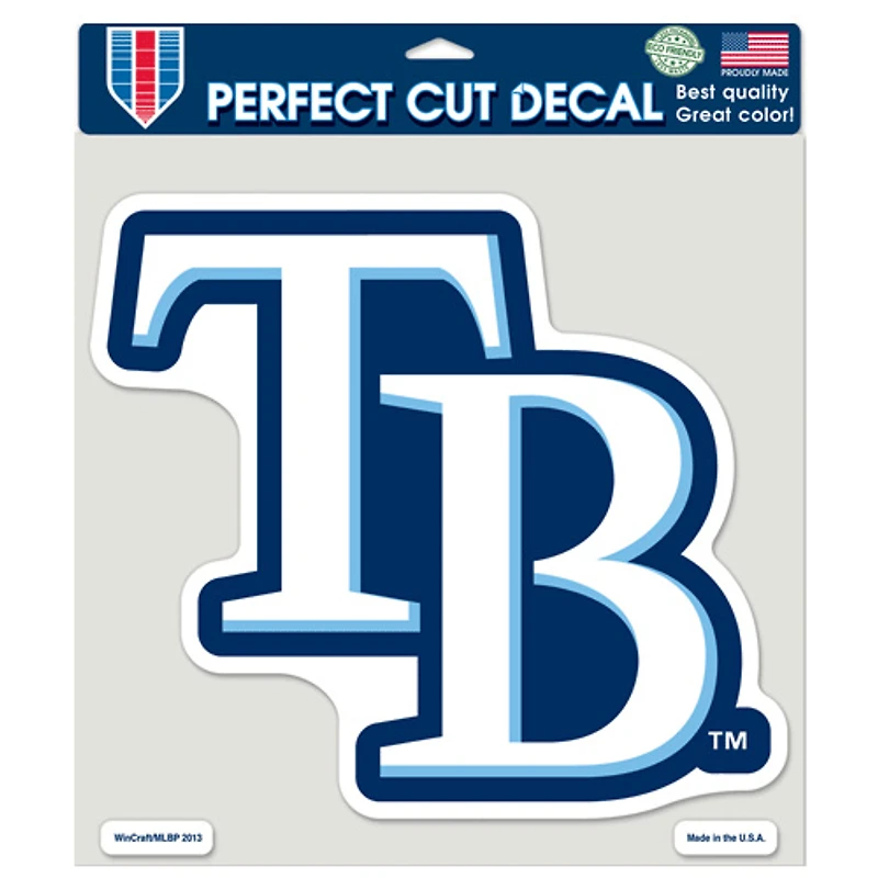 Autocollant de voiture couleur WinCraft Tampa Bay Rays 8" x 8"