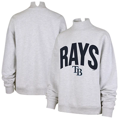 Sweat-shirt à col montant Subtle Muse gris chiné pour femme, modèle 47 des Tampa Bay Rays.