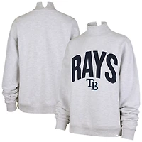 Sweat-shirt à col montant Subtle Muse gris chiné pour femme, modèle 47 des Tampa Bay Rays.