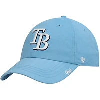 Casquette ajustable pour femme « 47 Light Blue Tampa Bay Rays Team Miata Clean Up »