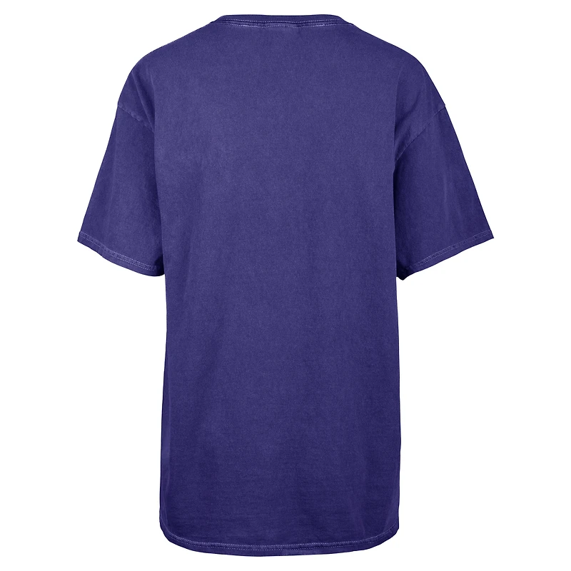 T-shirt petit ami avec lumières clignotantes des Rays de Tampa Bay '47 pour femmes, bleu marine
