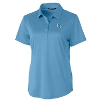 Polo extensible texturé bleu clair Prospect pour femme Cutter & Buck des Rays de Tampa Bay
