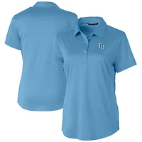 Polo extensible texturé bleu clair Prospect pour femme Cutter & Buck des Rays de Tampa Bay