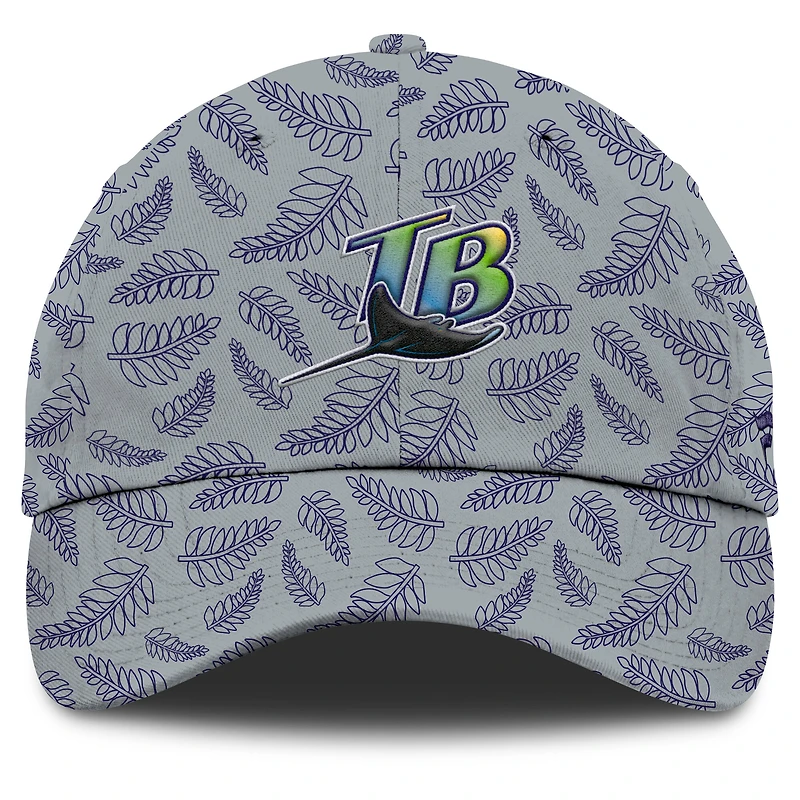 Casquette ajustable Cooperstown Collection pour femmes Fanatics grise des Rays de Tampa Bay