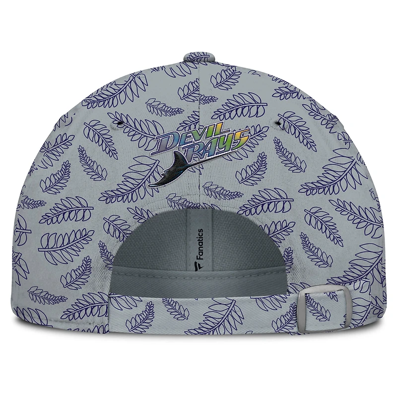 Casquette ajustable Cooperstown Collection pour femmes Fanatics grise des Rays de Tampa Bay