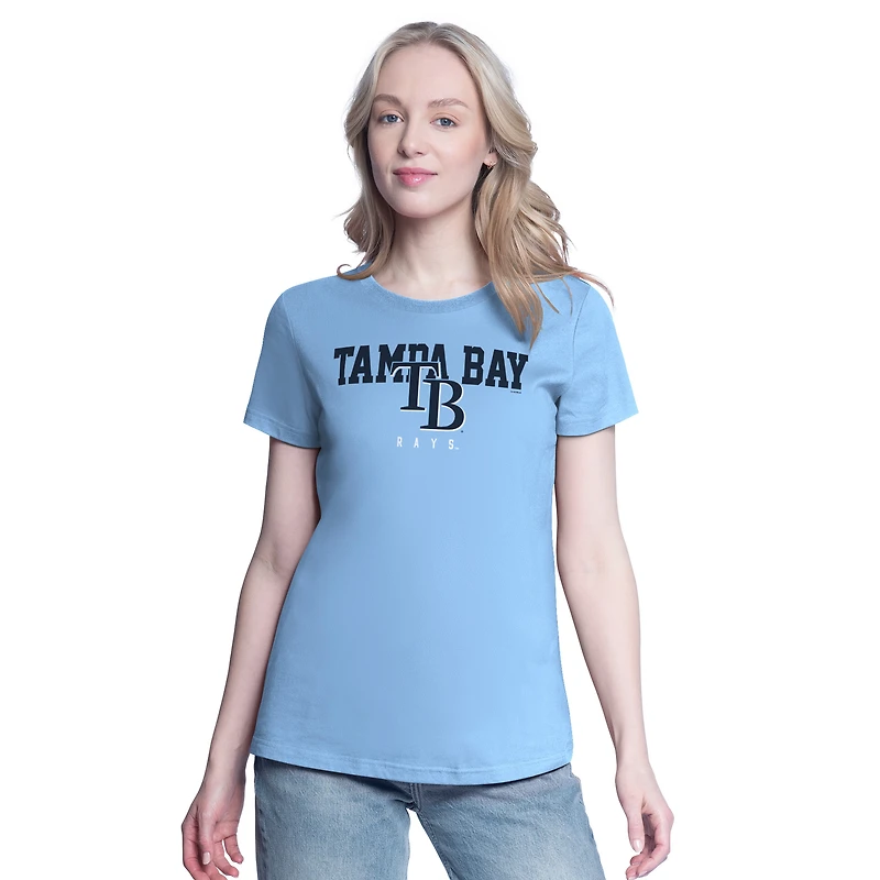 Women's G-III 4Her by Carl Banks  Navy/Light Blue Tampa Bay Rays Two T-Shirt Combo Pack
