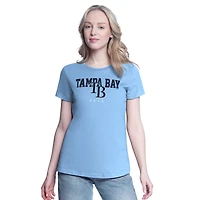 Women's G-III 4Her by Carl Banks  Navy/Light Blue Tampa Bay Rays Two T-Shirt Combo Pack
