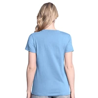 Lot de deux t-shirts G-III 4Her pour femmes par Carl Banks, bleu marine/bleu clair, Tampa Bay Rays