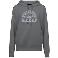 Women's Levelwear White Tampa Bay Rays Adorn Banner Arch Pullover Hoodie