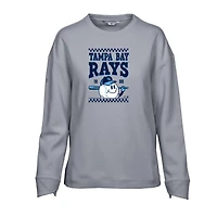 Sweat-shirt inaugural Fiona des Tampa Bay Rays pour femme de Levelwear, gris