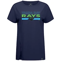 Women's Levelwear  Navy Tampa Bay Rays City Connect Influx No Hitter T-Shirt