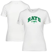 T-shirt à carreaux Maddox pour la Saint-Patrick des Tampa Bay Rays femme, blanc, Levelwear