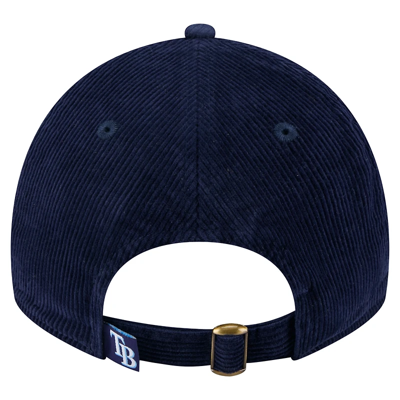 Women's New Era Navy Tampa Bay Rays Corduroy 9TWENTY Adjustable Hat