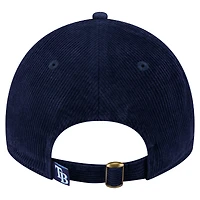 Women's New Era Navy Tampa Bay Rays Corduroy 9TWENTY Adjustable Hat