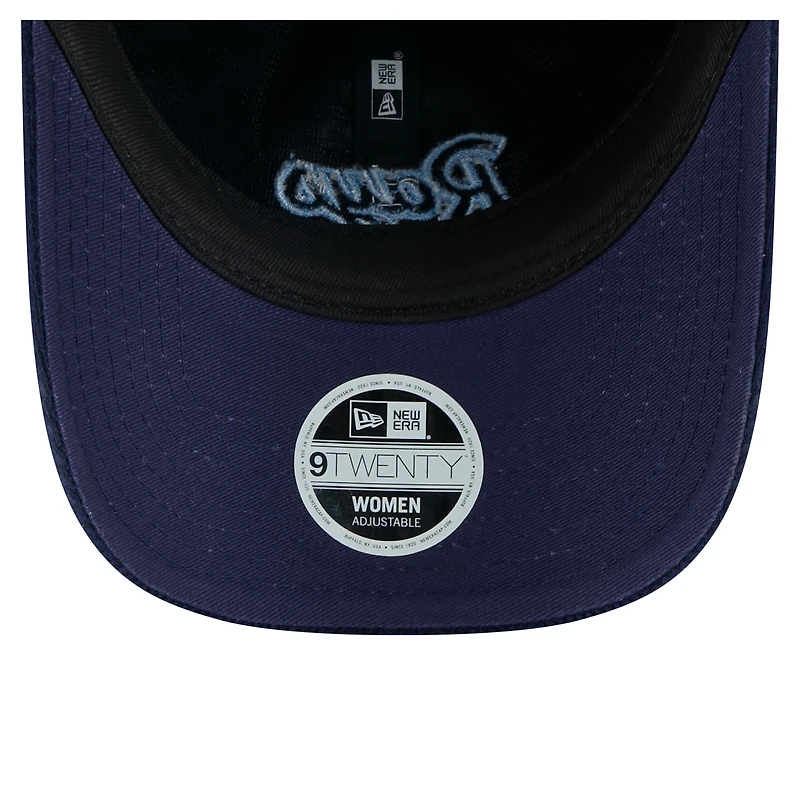 Women's New Era Navy Tampa Bay Rays Corduroy 9TWENTY Adjustable Hat