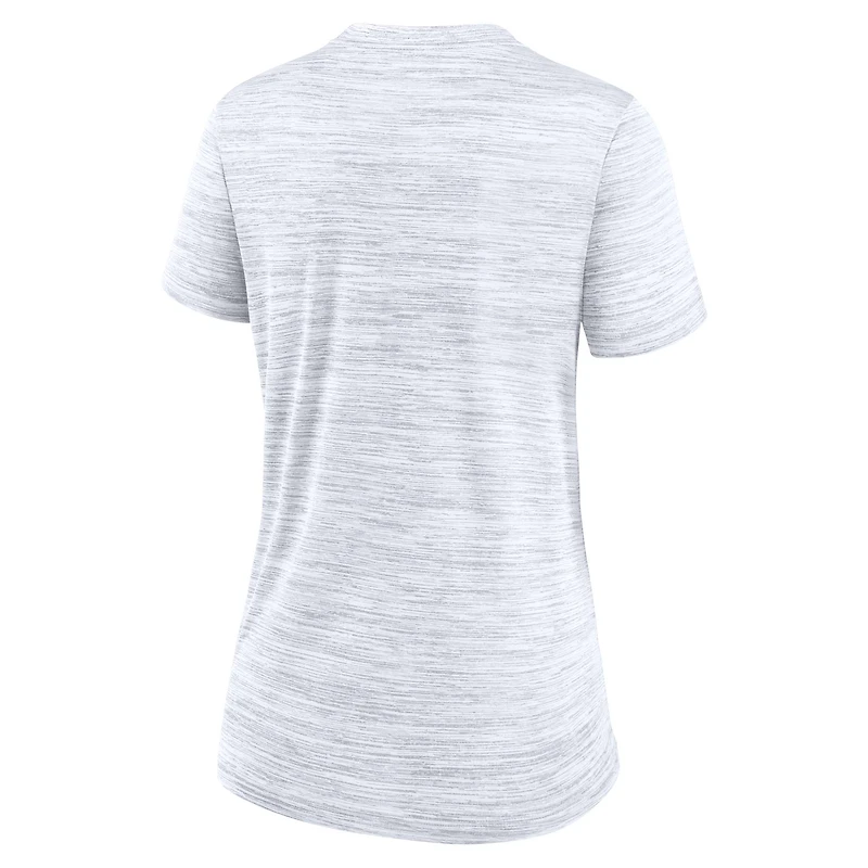 Women's Nike Ash Tampa Bay Rays Authentic Collection Alternate Logo Velocity Dri-FIT T-Shirt